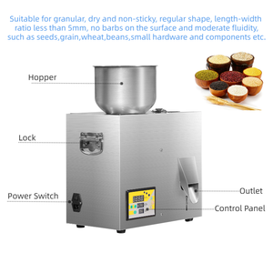 เครื่อง6L น้ำหนักแบบกึ่งอัตโนมัติสำหรับขัดข้าวโพดเครื่องเทศน้ำตาลข้าวเม็ดเล็กเมล็ดกาแฟชา