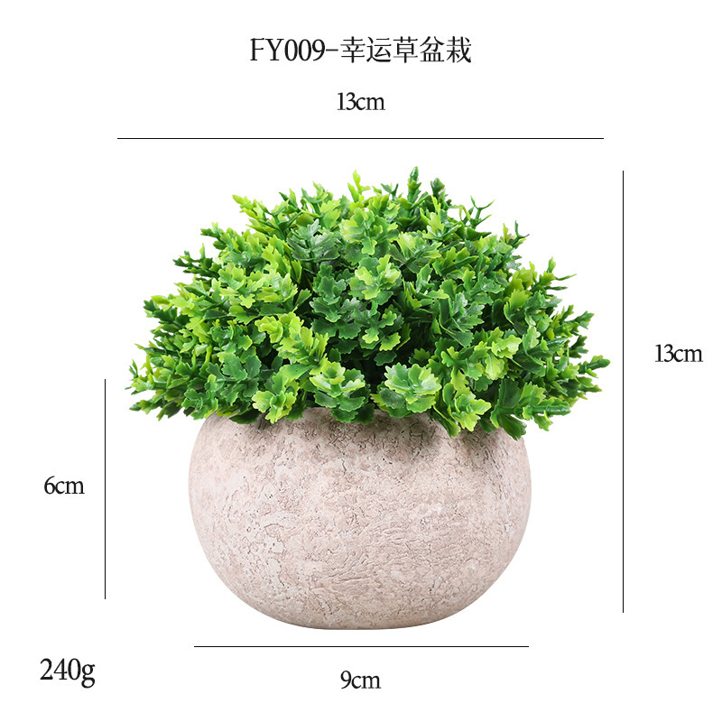 Herbe porte-bonheur verte FY009