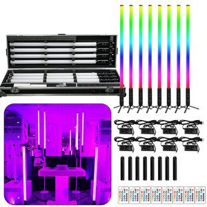 Tubo LED Uplights Batería Inalámbrico Dmx RGBWA 5 en 1 360 Grados LED Pixel Tube Light IR remoto y APP Control - Product Image 1
