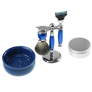 Yüksek kaliteli sakal bakım jilet erkekler için standı ve sakal fırça seti ile tıraş bıçağı set - Product Image 5