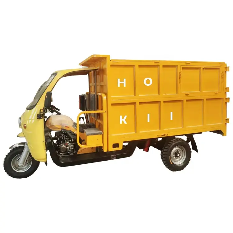 Hokii ייצור ממונעים תלת אופן 300cc חשמלי תלת אופן אשפה transporter מטען תלת אופן למכירה