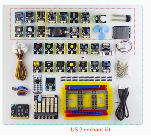 マイクロビット開発ボードUS123センサースターターキット拡張ボードPythonプログラミングKMスマートカービルディングブロックアクセサリー - Product Image 4