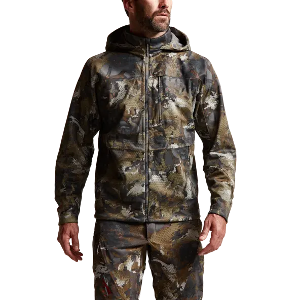 Giacca da caccia da uomo antivento impermeabile con design personalizzato di fabbrica OEM camo pattern outdoor coat abbigliamento da caccia