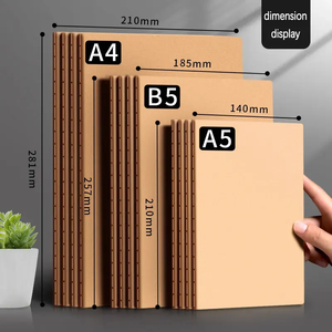 B5 taccuino stampato A4 filo di fabbrica in pelle per scuola regalo di carta Kraft foderato blocco note esercizio per studenti all'ingrosso - Product Image 1