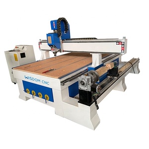 Máquina enrutadora CNC 4Axis 3D 1325 para carpintería con torno DSP Sistema de control Componentes principales que incluyen motor y caja de cambios - Product Image 5