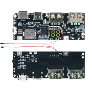 QC4.0 <strong>QC3.0</strong> LED Dual USB 5V 4.5A 22.5W Micro/Type-C Mobile <strong>Power</strong> <strong>Bank</strong> 18650 Charging Module Temperature/Circuit Protection ICs - Product Image 2