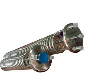 SS304 <strong>3</strong>/4&quot; MNPT Heat Exchanger Coil Inside a 10x24&quot; Jacketed Spool Jacket Size: 12&quot; X 20&quot; - Product Image 6
