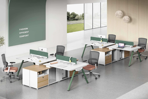 Prima 2025 <strong>Customized</strong> Modern <strong>Computer</strong> Position Partition Desk Manufacture Staff Work Desk Modular Grid Desk - Product Image 4