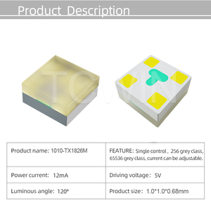 Tcwin tam renkli programlanabilir Ic Smd Led modülü çip RGB tek kontrol/256 gri sınıf Led 470nm Smd adım Led 5V Rohs - Product Image 6