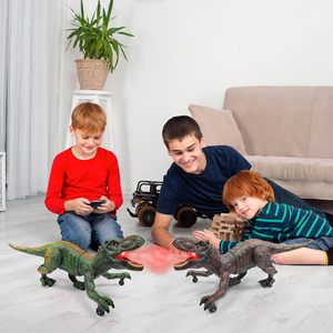 Vendita calda telecomando dinosauro giocattoli per bambini animali giocattolo elettronico RC T Rex Dino <span class=keywords><strong>Robot</strong></span> con luce giocattoli