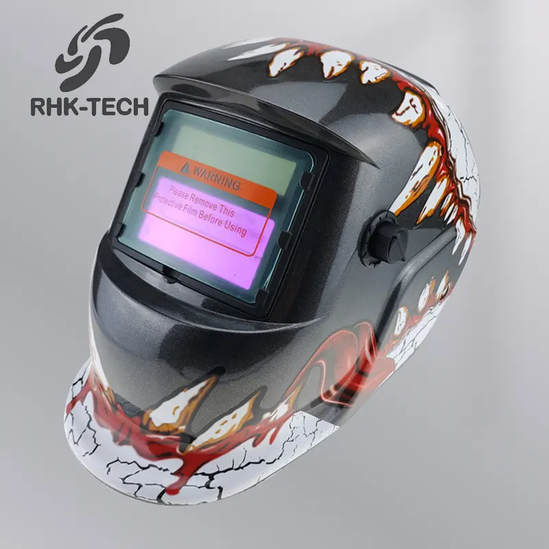 RHK de soldadura TIG cascos DIN4/9-13 MMA de oscurecimiento Auto resistente al calor soldador casco de soldadura MIG-Máscaras