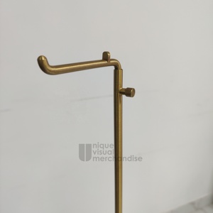 Vendita calda della fabbrica oro borsa espositore in marmo Base al dettaglio controsoffitto singolo gancio regolabile altezza borsa espositore - Product Image 3