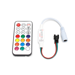 แผงควบคุม LED ขนาดเล็ก RF ขนาด21คีย์สำหรับ WS28112812B แถบแสง8A รีโมทคอนโทรล - Product Image 6
