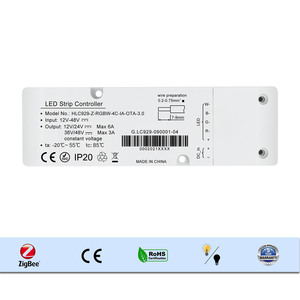 Zigbee Rgbw Dc 12-24-48v Ios安卓2.4g Zigbee控制器Rgb Rgbw发光二极管条控制器 - Product Image 1