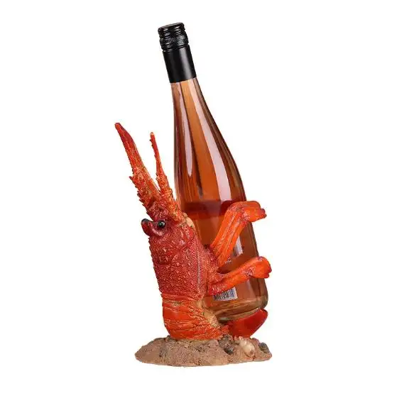 Custom Vintage Crayfish Crab Wine Rack Bottle Holder