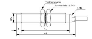 TRN08-02NO Metal IP65 <strong>Diffuse</strong> reflection Cylindrical Inductive <strong>Sensor</strong> 2mm Range PNP open collector industrial <strong>proximity</strong> <strong>sensor</strong>