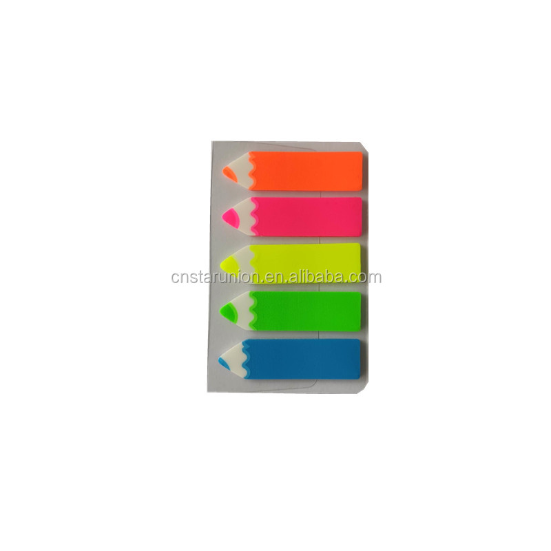 5 colores Crayon Arrow Tabs (100 hojas) Color mezclado