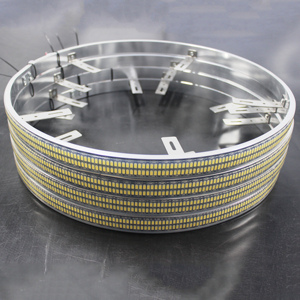 ユニバーサルカー用17インチ複列超高輝度LEDライトストリップホワイトホイールリングライトキット - Product Image 4