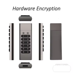 带硬件密码加密的安全USB 3.0闪存驱动器32gb 64gb 128gb和256GB容量记忆棒加密笔式驱动器 - Product Image 2