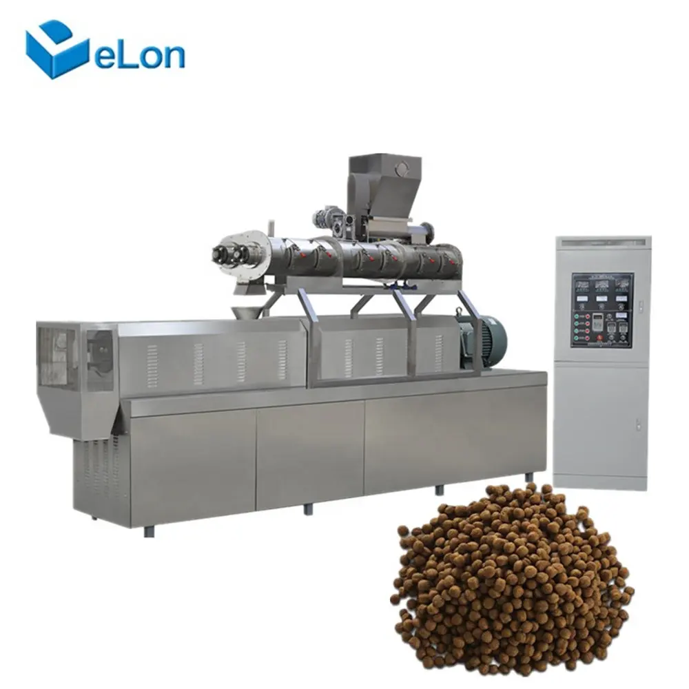 dry dog food making machine/floating fish processing machine fish food production line/ catfish feed extruder