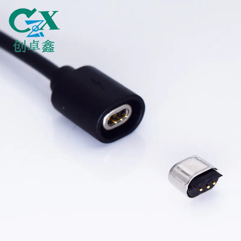 5A Fast Charger Magnetic connector spring loaded 4pin pogo pin usb cable
