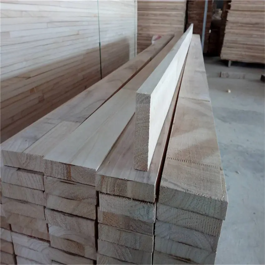 Tablones articulados de dedo de alta calidad, madera de Paulownia