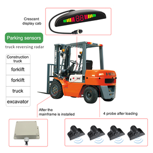 Kit de sensor de marcha atrás de camión con 4 detectores Radar de respaldo Alarma de pitido de voz Monitor de punto ciego y sistema de alarma de radar - Product Image 2