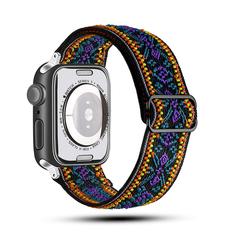 Purple-blue ethnic style