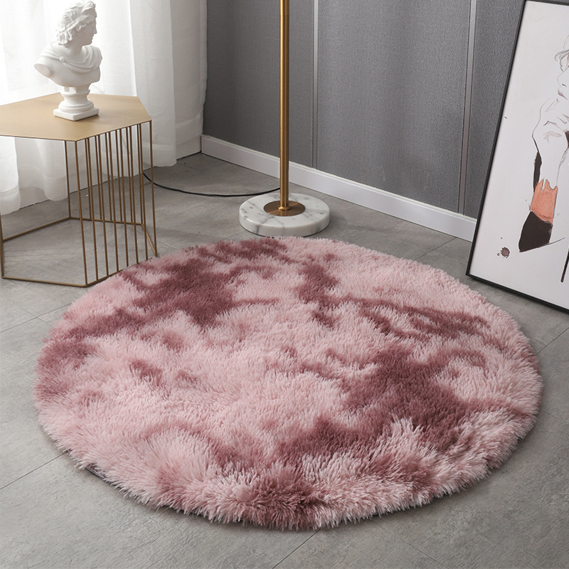 Round tie-dye lotus root pink