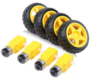 DC Electric <strong>Motor</strong> <strong>with</strong> Plastic TT <strong>Motor</strong> Tire Wheel 3-6V Dual Shaft Gear <strong>Motor</strong> TT Magnetic Gearbox Engine For <strong>Arduino</strong> Smart Car