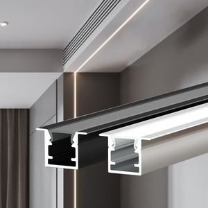 Alüminyum kanal difüzör ışık LED profil yüzeye monte erkek köşe LED ışık LED şeritler - Product Image 1