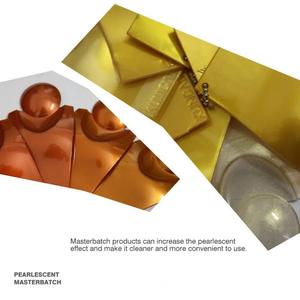 Masterbatch plástico de alta dispersión PP PE con efecto metálico nacarado Color de calidad superior para moldeado y grado de película soplada
