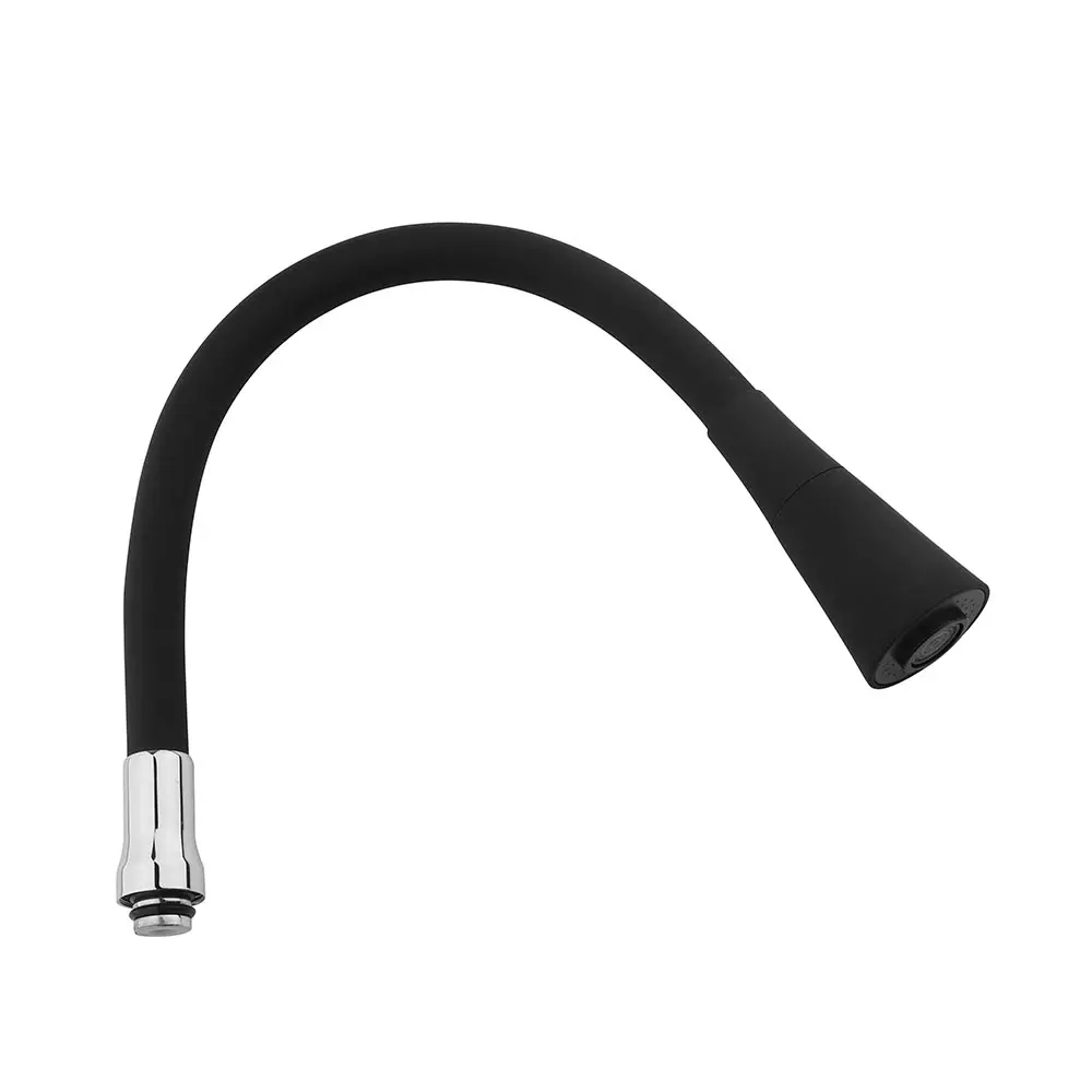 Extension de robinet de cuisine 3 pièces, économie d'eau, aérateur rotatif à 360 degrés avec tuyau SS, Extension du bec de robinet noir mat pour la cuisine