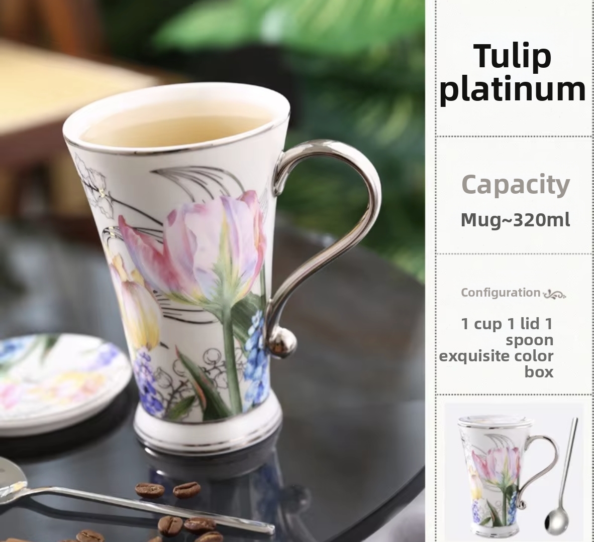 Tulipano colorato - Platino
