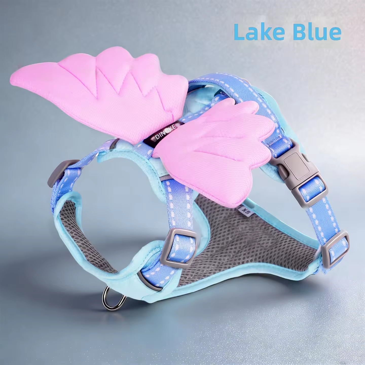 Light blue with pink wing