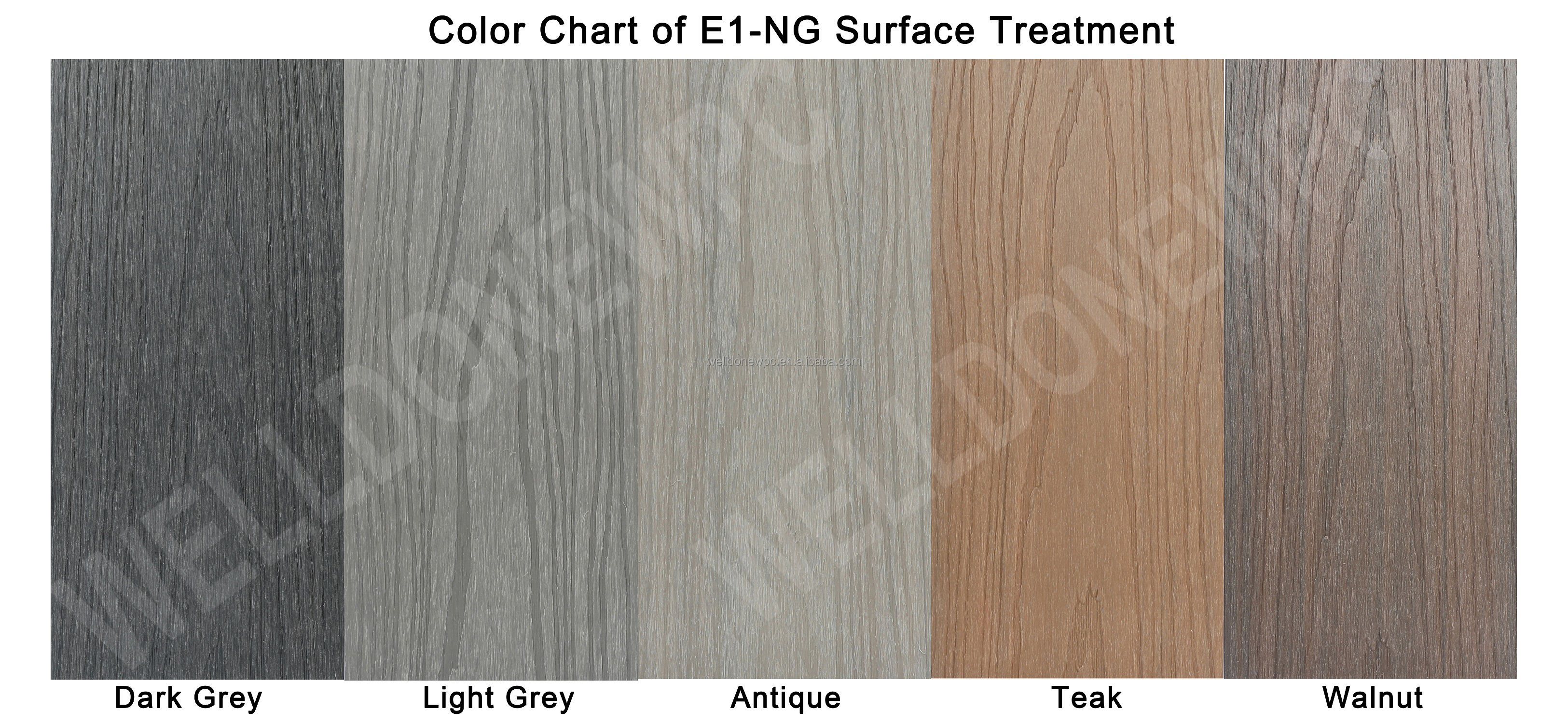 Gris Foncé, Gris Clair, Anqitue, Teck, Noyer