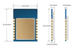 IoTセンサーワイヤレスモジュールNRF52805チップ小型Bluetoothモジュール環境モニタリング用 - Product Image 4