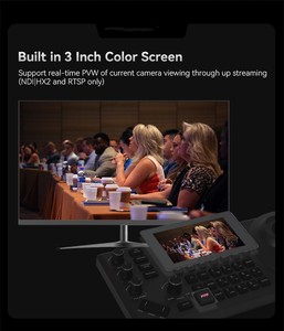 Контроллер камеры NDI PTZ 3 "LCD, NDI Camera Controller клавиатура с 4D джойстиком для прямой трансляции черный - Product Image 4