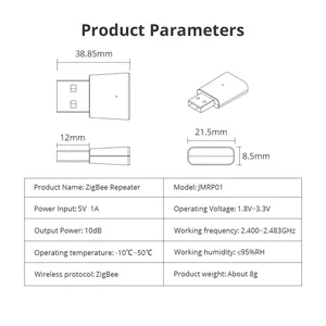 Zemismart умный дом Tuya ZigBee 3,0 USB удлинитель беспроводной усилитель сигнала ретранслятор сетчатая Автоматизация смарт-устройства - Product Image 6