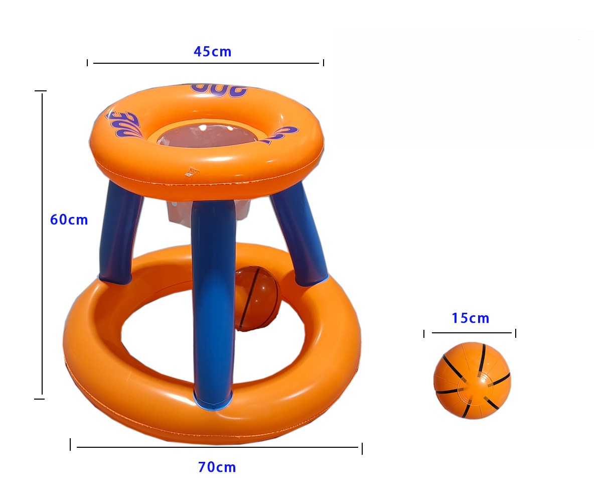 Orange basketball hoop