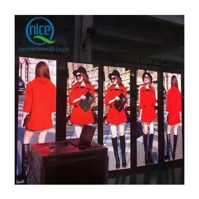 Mobile LED Poster Video Advertising Sign P1.8 P2 P2.5 P3 Indoor Free Stand LED Digital Poster Advertising Panel Display Screen