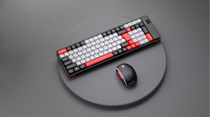 Juego combinado de teclado y ratón multimedia para computadora OEM 2024 ergonómico 2,4G inalámbrico Bluetooth combo de teclado y ratón de modo dual