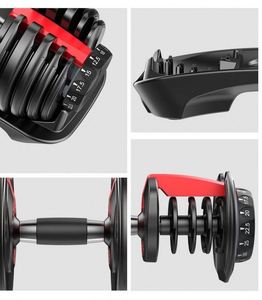 Home <strong>Gym</strong> Commercial Weightlifting Exercise Equipment Customizable Commercial Rack 40kg Adjustable Dumbbells Set - Product Image 5