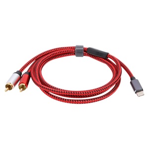 USB C Tipo-C a 2 RCA Adaptador de audio RCA Cable de audio para teléfono Tablet - Product Image 1