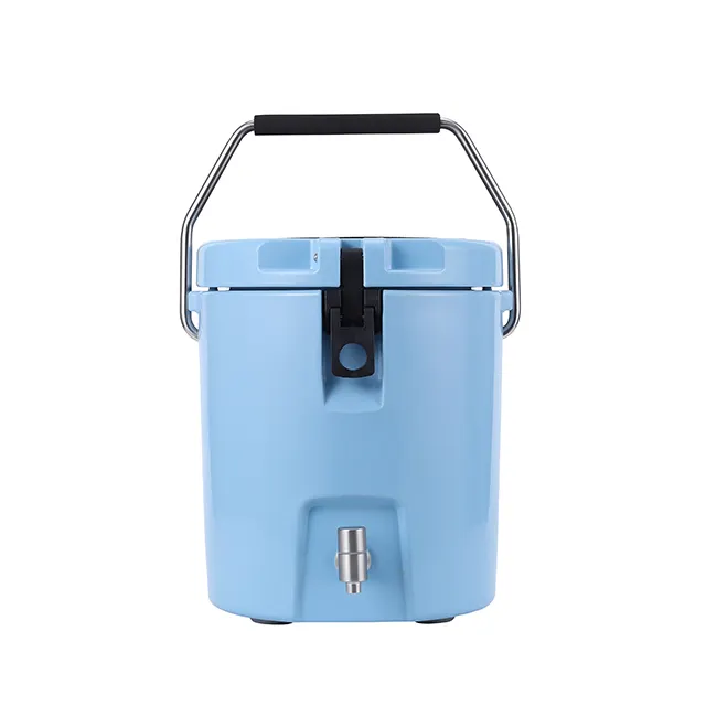 High quality factory price plastic rotomolded portable round water hard cooler with drink dispenser