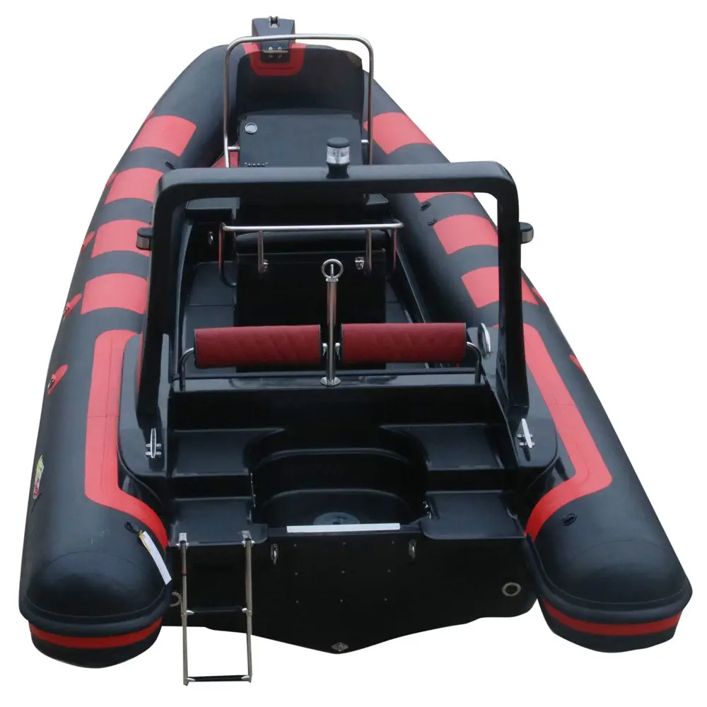 Protender RIB600 الضلع قارب 20ft 8 شخص قسط جامدة قارب قابل للنفخ مع نظام القيادة
