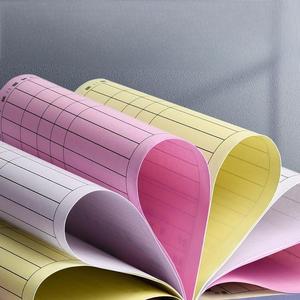 Fabricante de bajo precio, Impresión de computadora de forma continua multicapa, papel de copia Ncr sin carbono, impresión azul, colores virosos - Product Image 1
