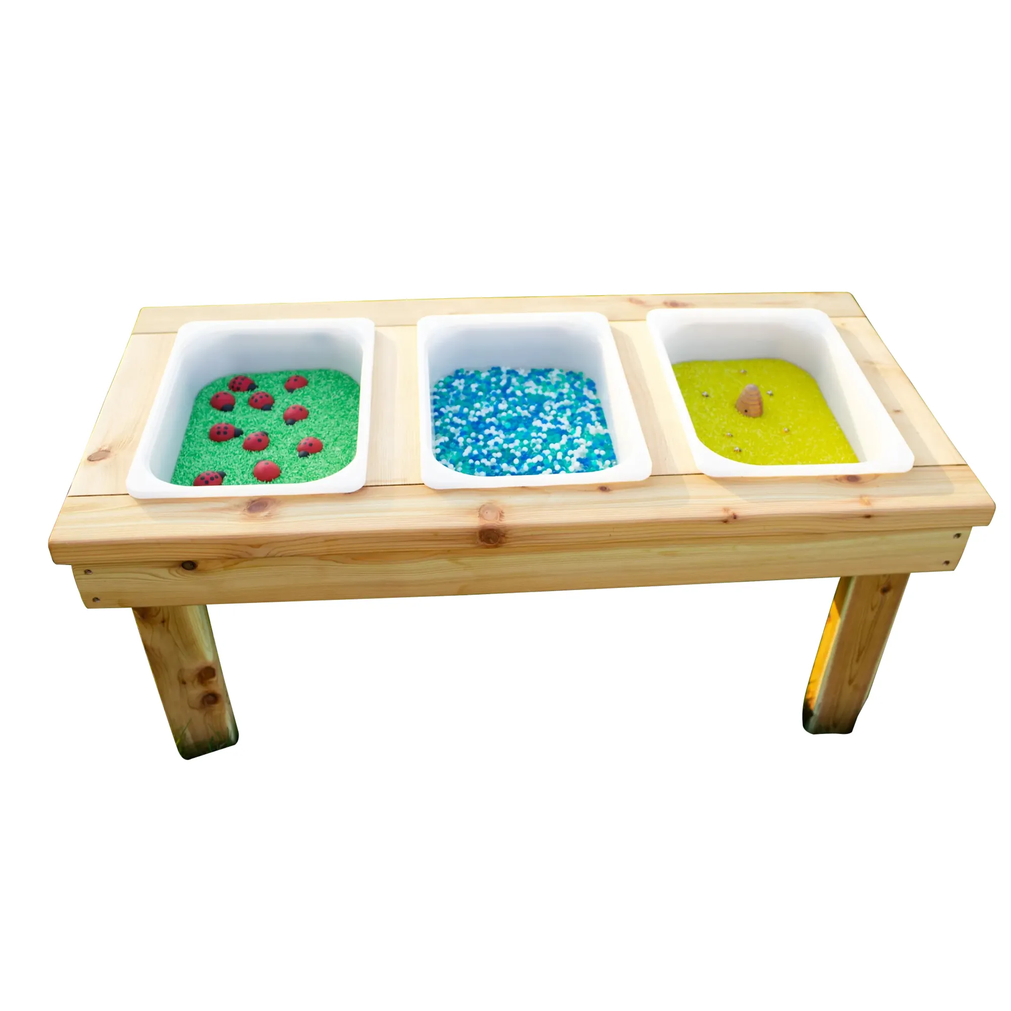 Tavolo da gioco educativo per attività sensoriale per interni ed esterni tavolo sensoriale leggero in legno per bambini per bambini