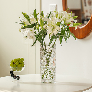 Büyük kalınlaşmış kristal vazo yüksek şeffaflık sanat Deco tasarım tarzı ev su kültürü için cam çiçek vazo tencere dekorasyon - Product Image 3