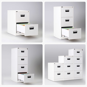 员工存储文件柜保持垂直家庭办公室KD结构2 3 4抽屉钢金属文件柜 - Product Image 6